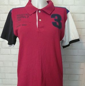 Nautica polo  multi- color collars shirt